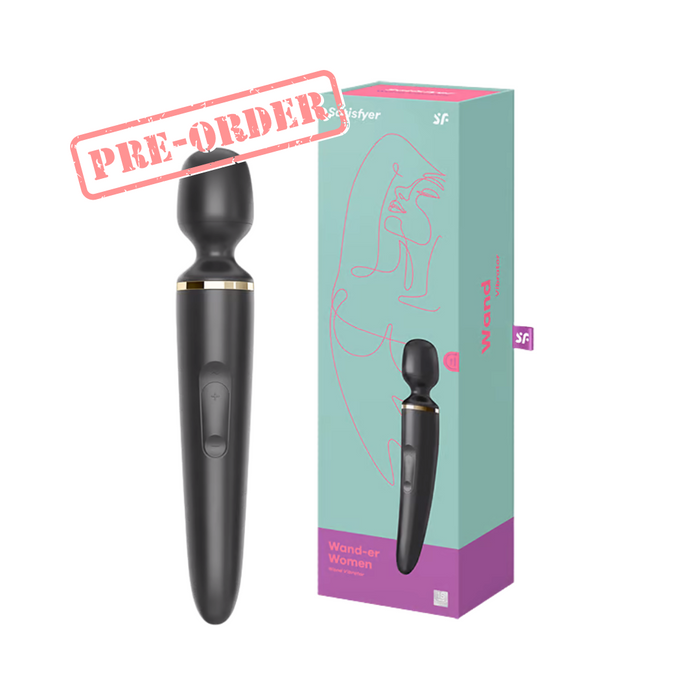 Satisfyer Wand er Women Rechargeable Wand Massager - Black