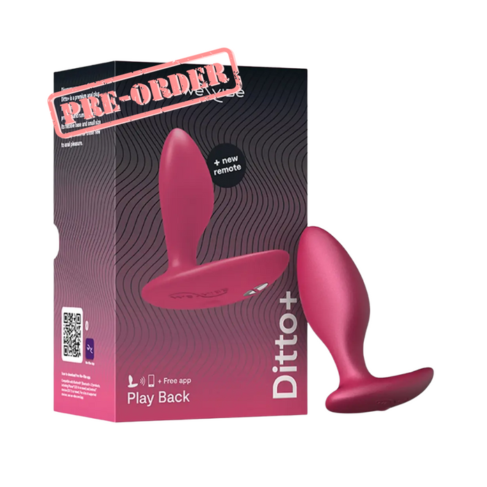 We Vibe Ditto+ Play Back Butt Vibrator - Cosmic Pink