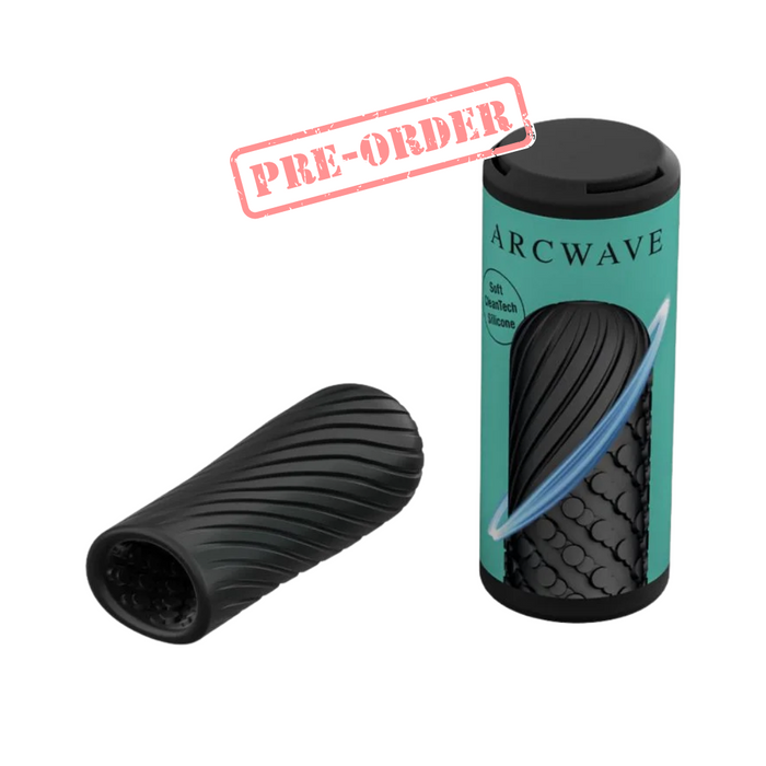 Arcwave Ghost - Pocket Manual Stroker CleanTech Silicone Male Masturbator - Black