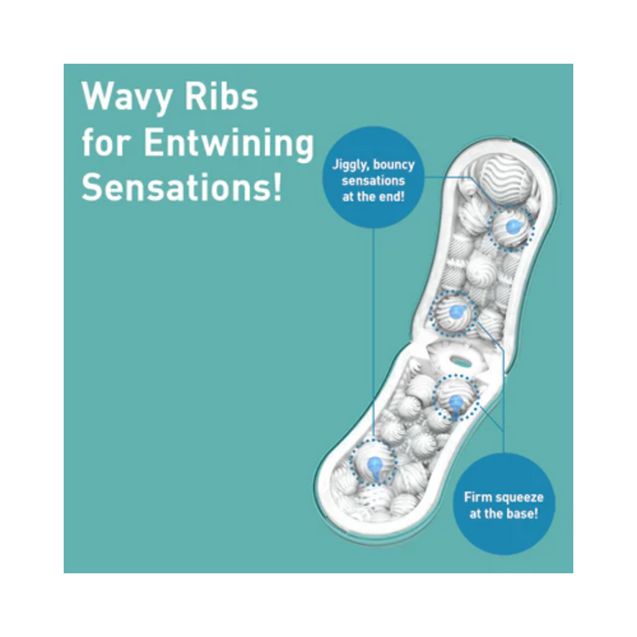 Tenga Flip Orb Male Masturbator - Ocean Blue