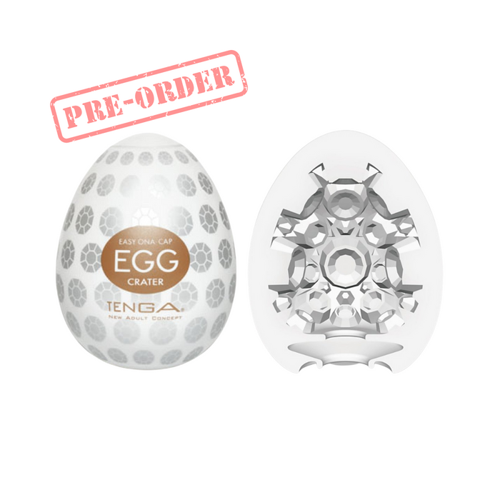 Tenga Strong Sensation Egg Masturbator - Crater