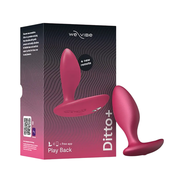 We Vibe Ditto+ Play Back Butt Vibrator - Cosmic Pink