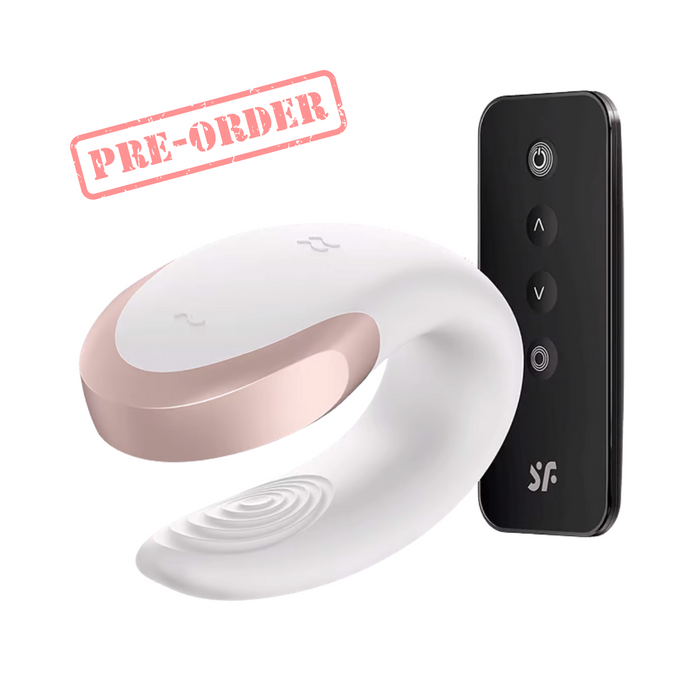 Satisfyer Double Love Bluetooth and App Controlled Couple Vibrator - White