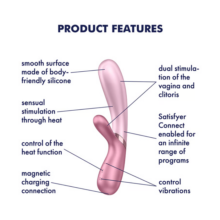 Satisfyer Hot Lover Warming Clitoris & G-Spot Stimulation - Rose Pink