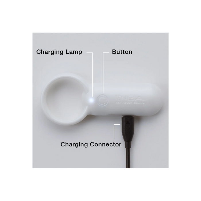 Tenga Svr Smart Vibe Ring Plus - Pearl White