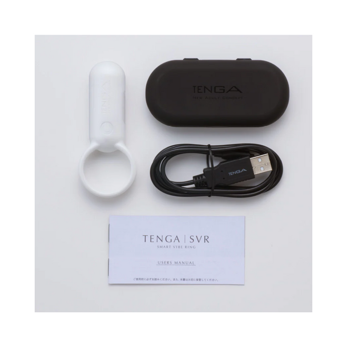 Tenga Svr Smart Vibe Ring Plus - Pearl White
