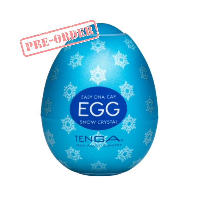Tenga Regular Series Egg Masturbator - Cool Snow Crystal