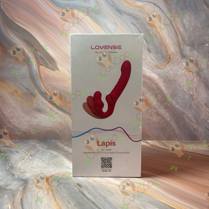 Lovense Lapis App Controlled 9 Inch Dual Ended Strapless Strap On Dildo