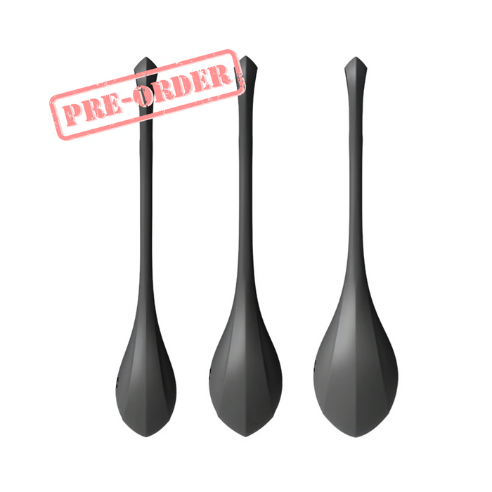 Satisfyer Yoni Power 2 Silicone Kegel Balls Training Set - Black
