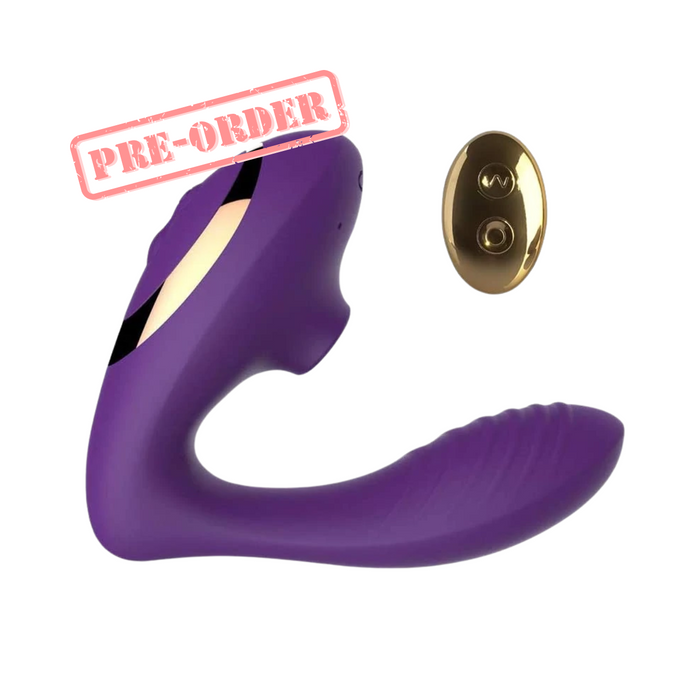 Tracys Dog OG Pro 2 Sucking Vibrator Remote Control Dual Stimulator - Purple