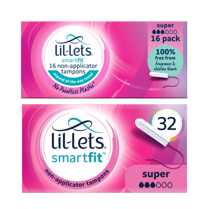 Lil-Lets Non-Applicator Tampons SmartFit - Super