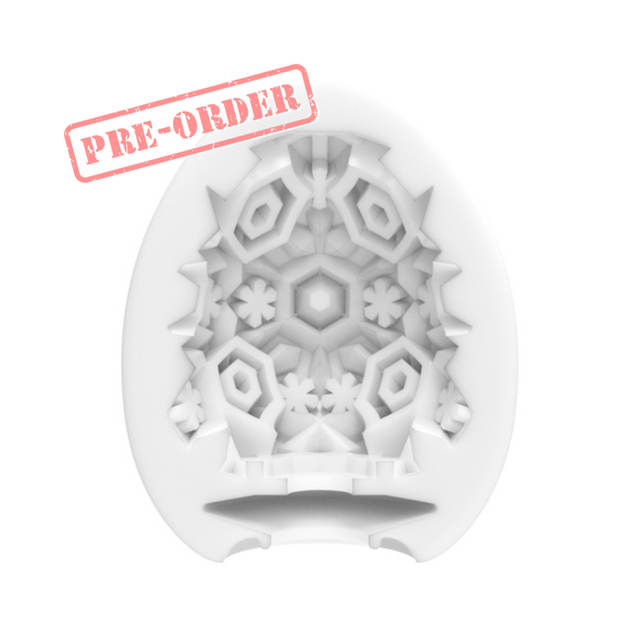 Tenga Regular Series Egg Masturbator - Cool Snow Crystal