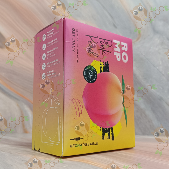 Romp Pink Peach Clitoral Stimulator Get Juicy