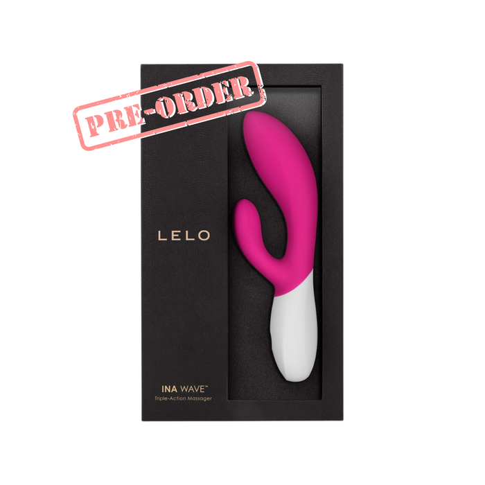 Lelo Ina Wave Rechargeable Rabbit Vibrator - Cerise