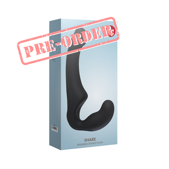 Fun Factory Share Double Dildo Strapless - Black
