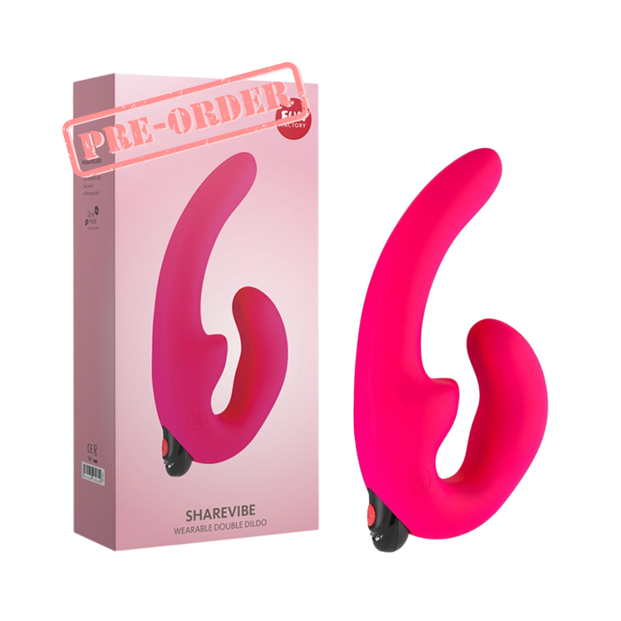 Fun Factory Sharevibe Vibrating Strapless Dildo - Pink