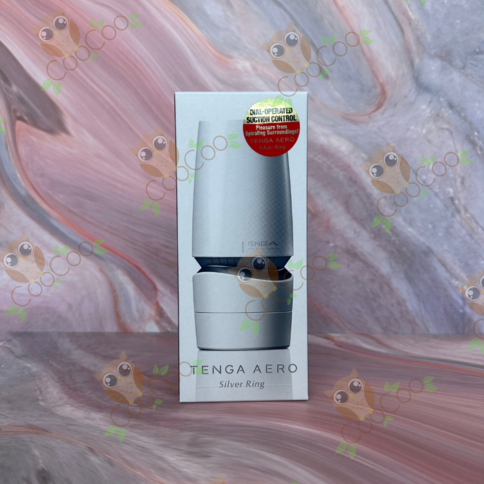 Tenga Aero Cobalt and Silver Ring Reusable Masturbator
