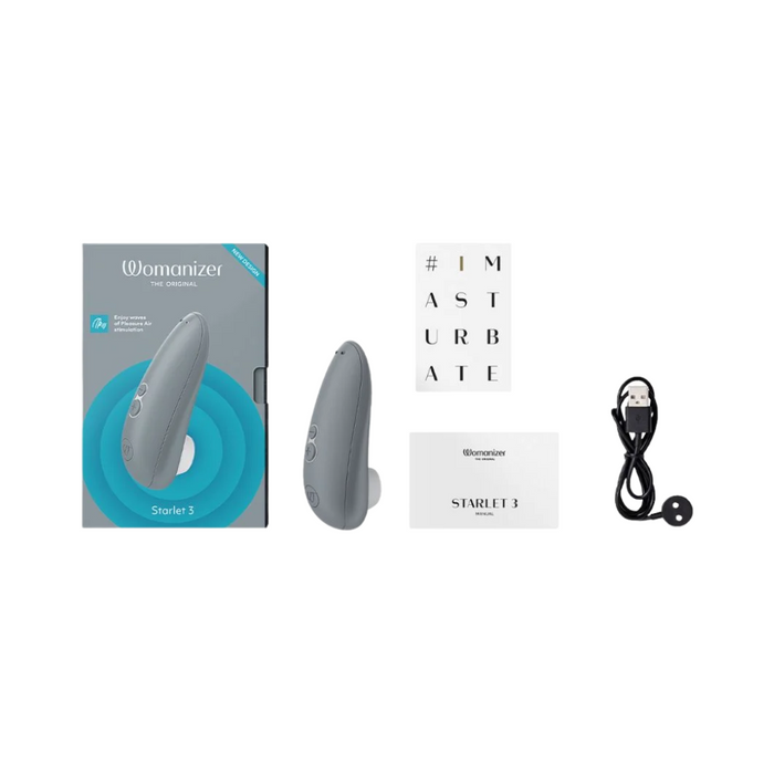 Womanizer Starlet 3 Rechargeable Clitoral Stimulator - Grey