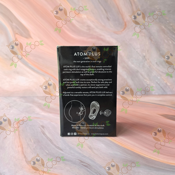 Hot Octopuss Atom Plus Lux Remote Controlled Vibrating Cock Ring - Atom Plus Lux