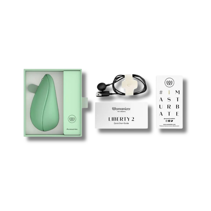 Womanizer Liberty 2 Rechargeable Clitoral Stimulator - Sage