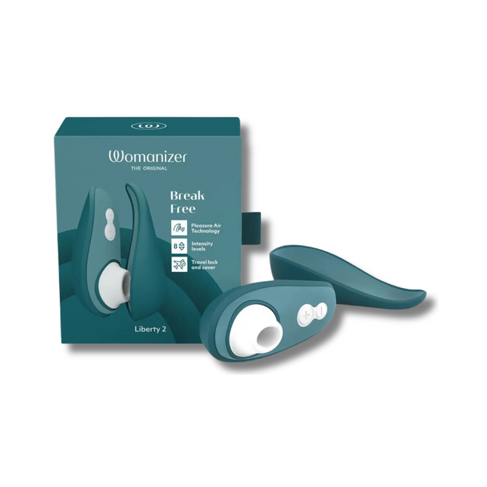 Womanizer Liberty 2 Rechargeable Clitoral Stimulator - Dark Petrol