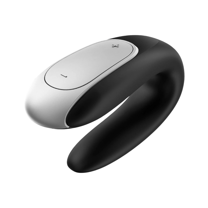 Satisfyer Double Fun App-Controlled Couple's Vibrator with Remote Control - Black