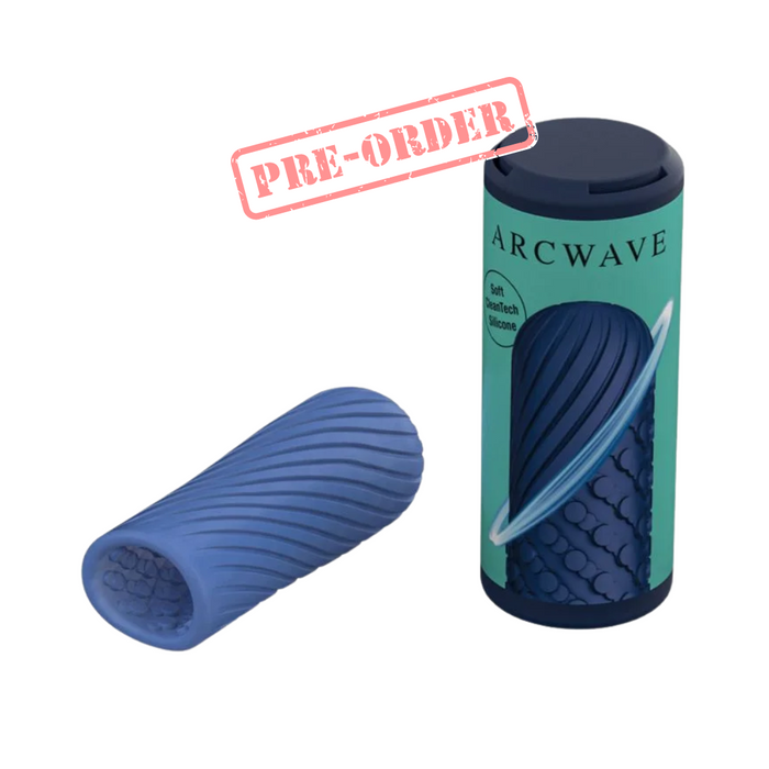 Arcwave Ghost - Pocket Manual Stroker CleanTech Silicone Male Masturbator - Blue