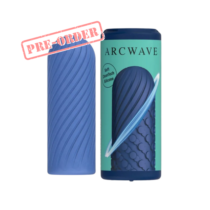 Arcwave Ghost - Pocket Manual Stroker CleanTech Silicone Male Masturbator - Blue