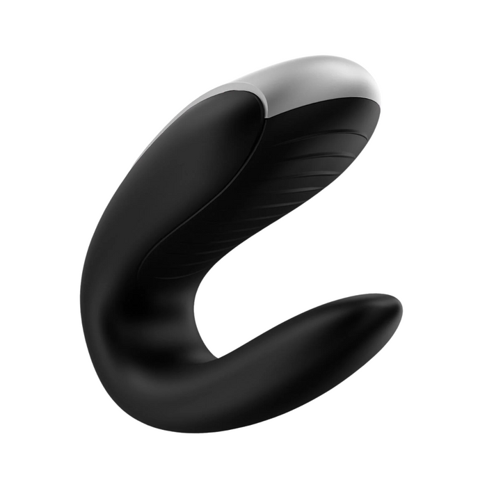 Satisfyer Double Fun App-Controlled Couple's Vibrator with Remote Control - Black