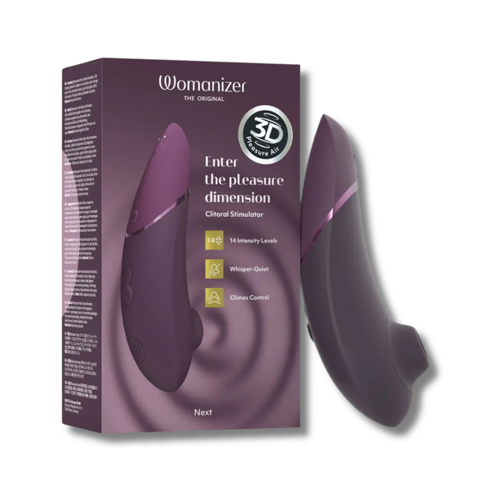 Womanizer Next Clitoral Stimulator With 3D Pleasure Air Technology - Dark Purple