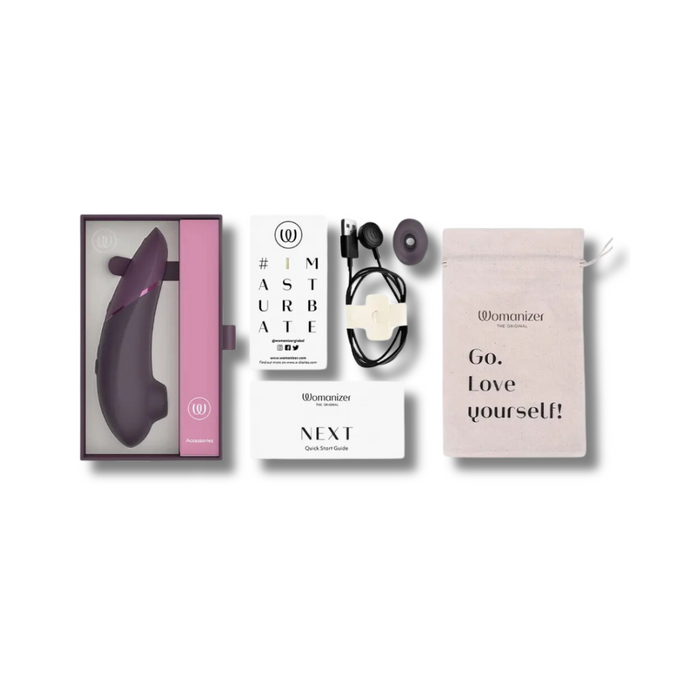 Womanizer Next Clitoral Stimulator With 3D Pleasure Air Technology - Dark Purple