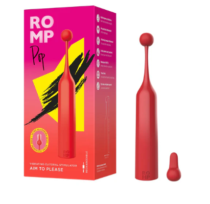 ROMP Pop Aim Silicone Clitoral Stimulator and Pinpoint Vibrator