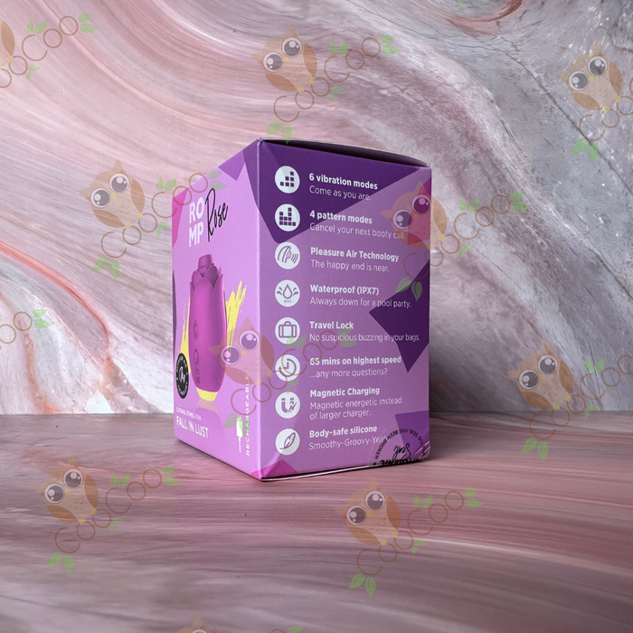 Romp Rose Rechargeable Clitoral Stimulator Fall in Lust