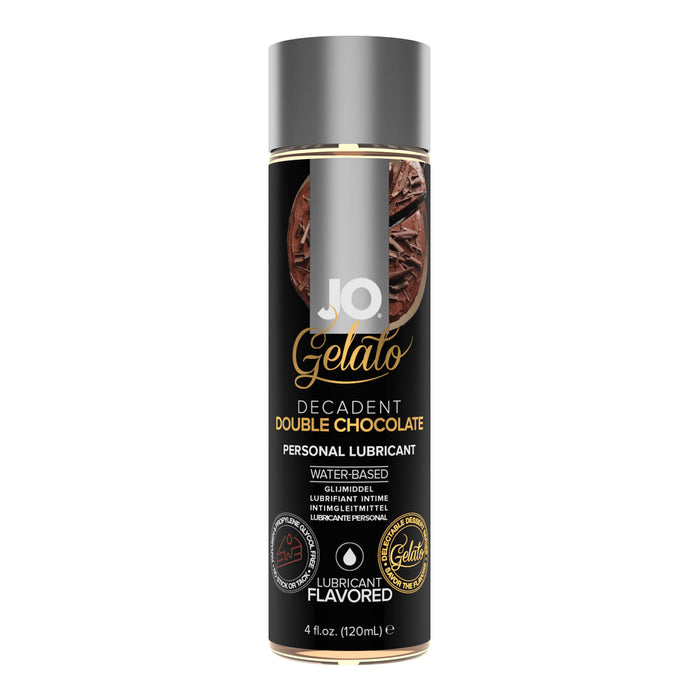 System Jo Gelato Edible Water Based Lubricant - Decadent Double Chocolate