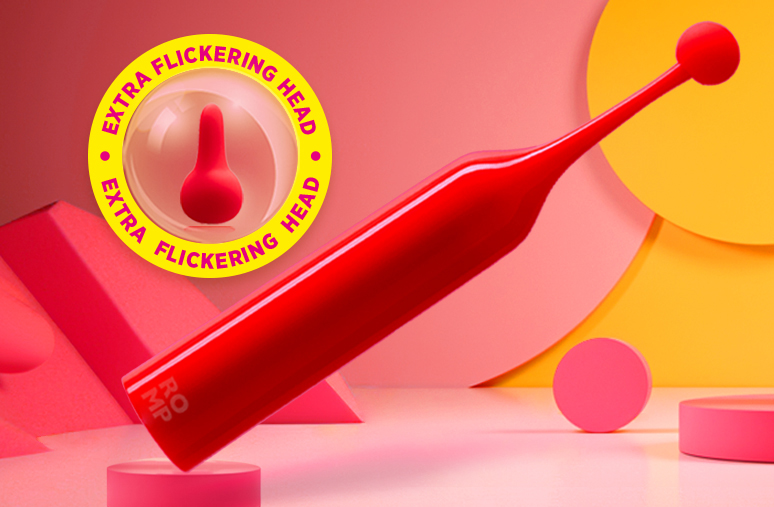 ROMP Pop Aim Silicone Clitoral Stimulator and Pinpoint Vibrator