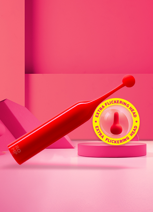 ROMP Pop Aim Silicone Clitoral Stimulator and Pinpoint Vibrator