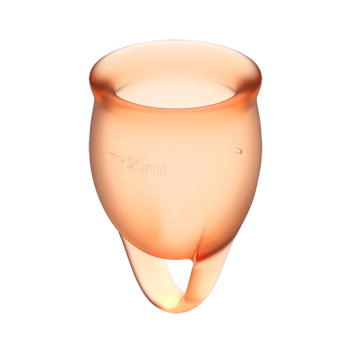 Satisfyer Feel Confident Menstrual Cup - Orange