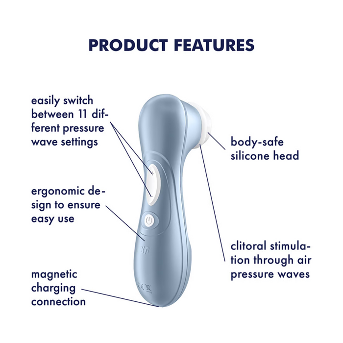 Satisfyer Pro 2 Rechargeable Clitoral Stimulator - Blue