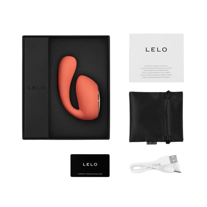 Lelo Ida Wave App Controlled Dual Stimulation Massager - Coral Red