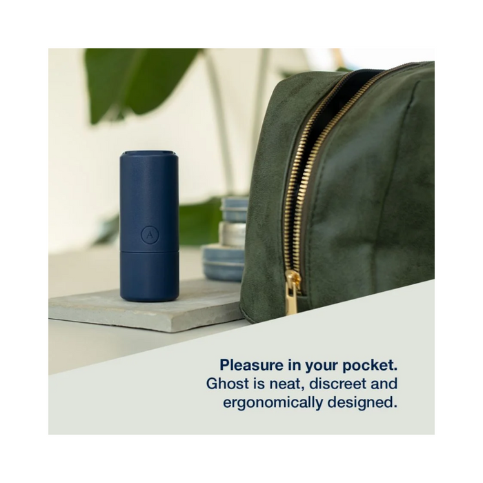 Arcwave Ghost - Pocket Manual Stroker CleanTech Silicone Male Masturbator - Blue