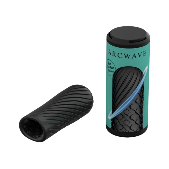 Arcwave Ghost - Pocket Manual Stroker CleanTech Silicone Male Masturbator - Black