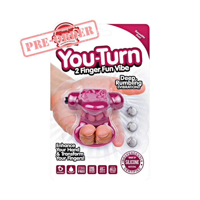 Screaming O You Turn 2 Finger Fun Vibe Cock Ring - Purple
