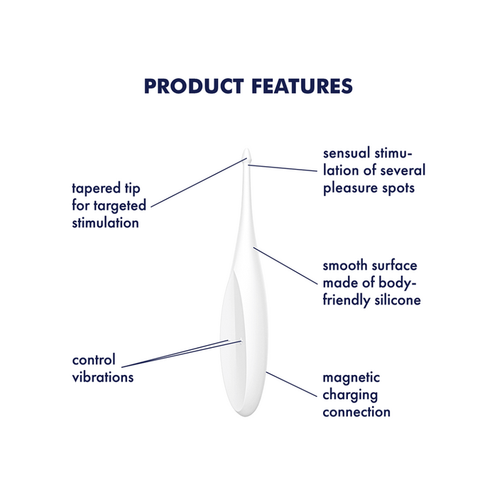 Satisfyer Twirling Fun Tip Vibrator - White