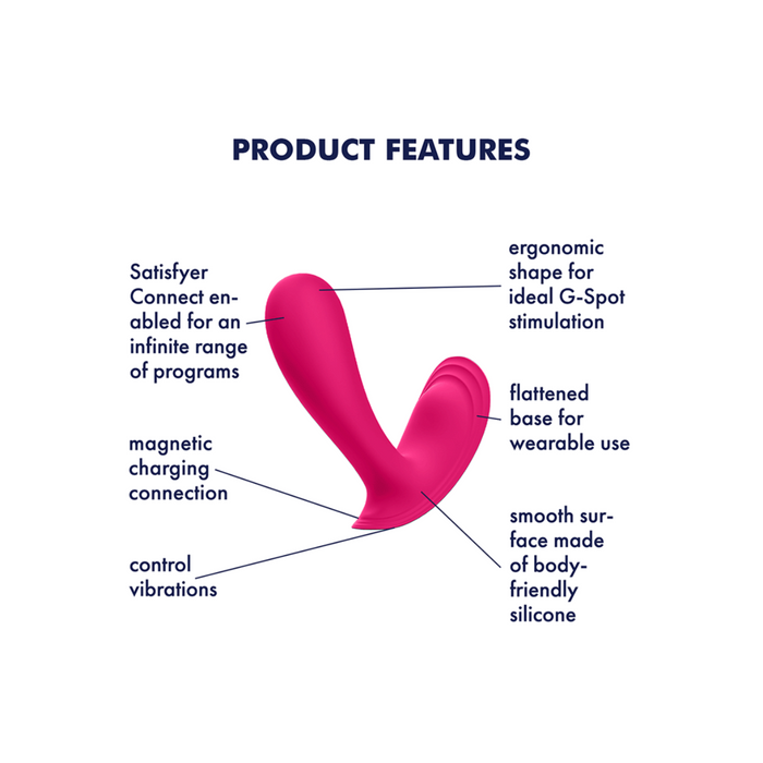 Satisfyer Top Secret Wearable Vibrator - Pink