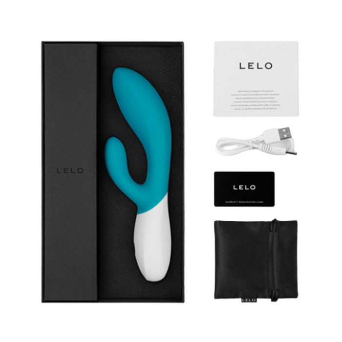 Lelo Ina Wave Rechargeable Rabbit Vibrator - Ocean Blue