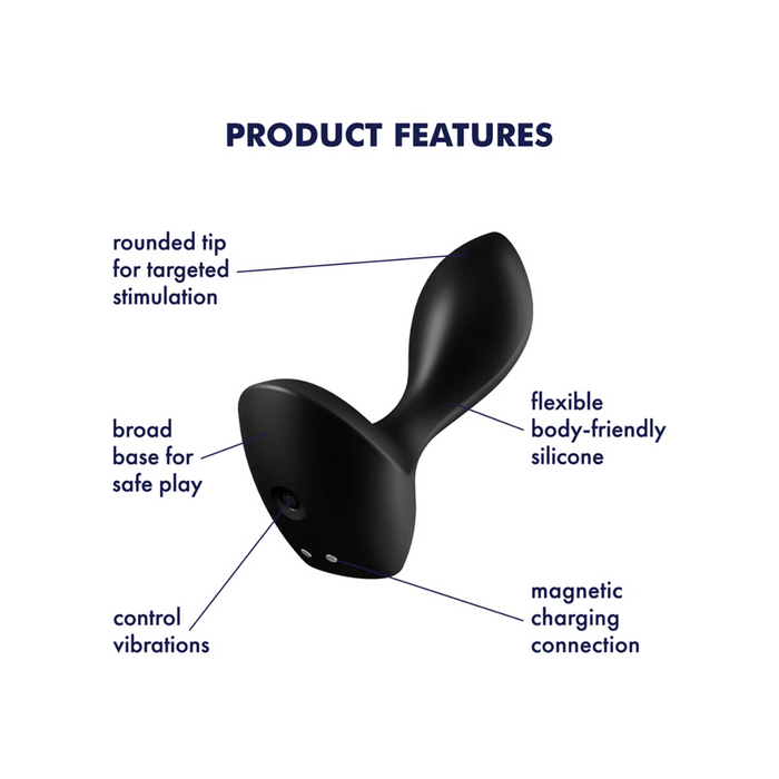 Satisfyer Backdoor Lover Plug Vibrator - Black
