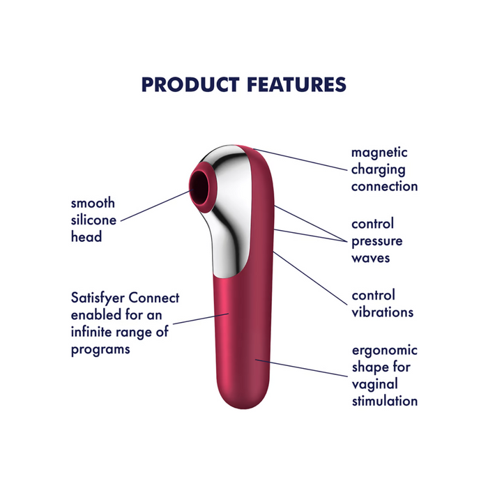 Satisfyer Dual Love Air Pulse Vibrator - Pink