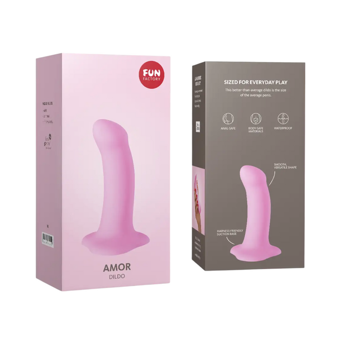 Fun Factory Amor Silicone Dildo - Pink