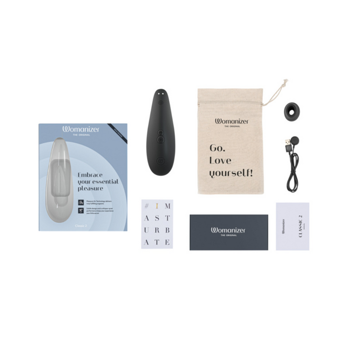 Womanizer Classic 2 Rechargeable Clitoral Stimulator - Black