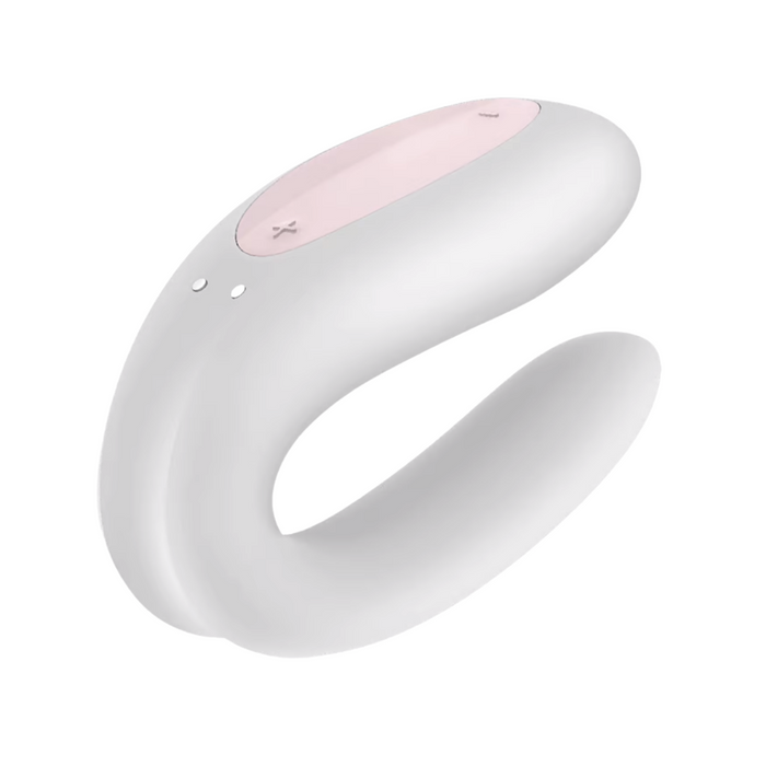 Satisfyer Double Joy Bluetooth and App Controlled Couple Vibrator - White